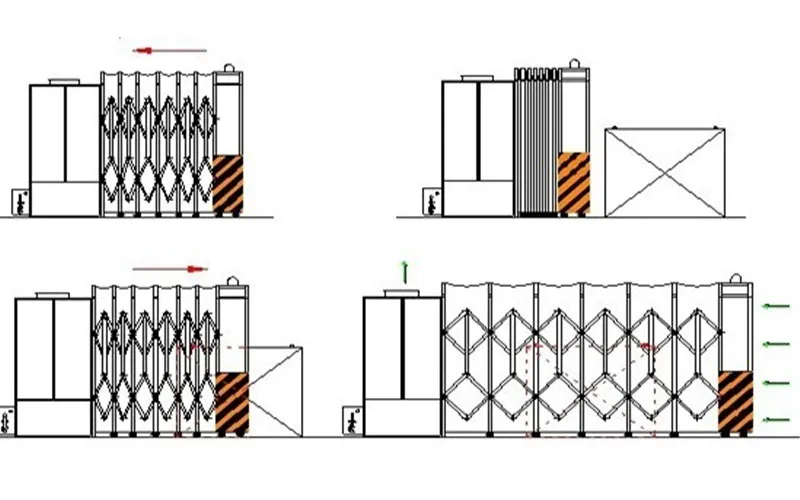 Телескопическая окрасочная камера